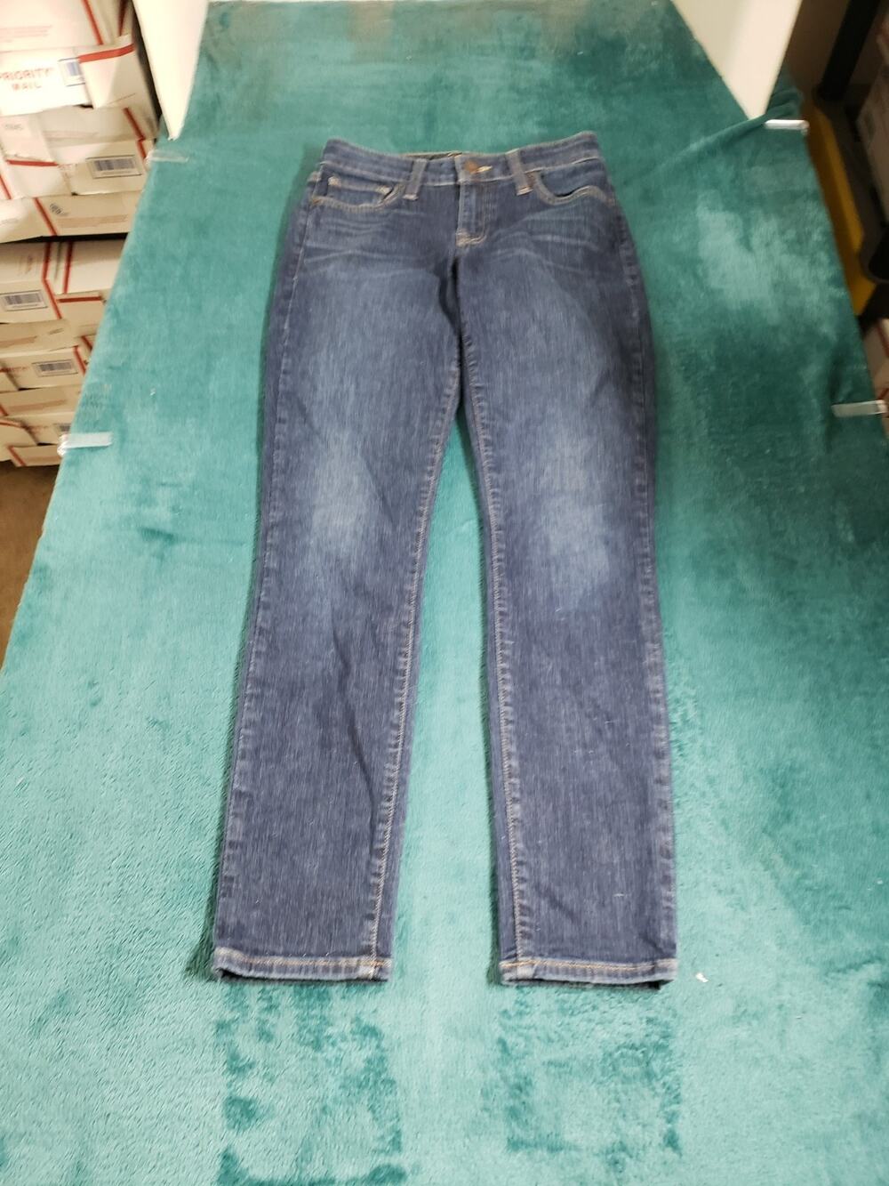 Lucky Brand Jeans Size 0 Womens Blue Stretch Pants Mid Rise Lolita Skinny